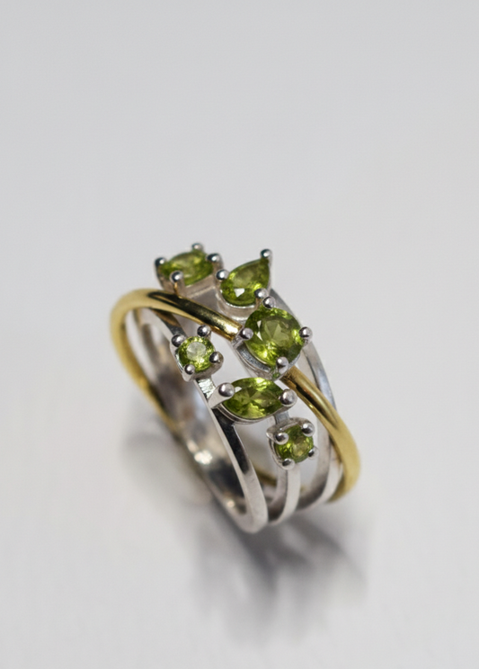 Anello Andromeda Peridoto