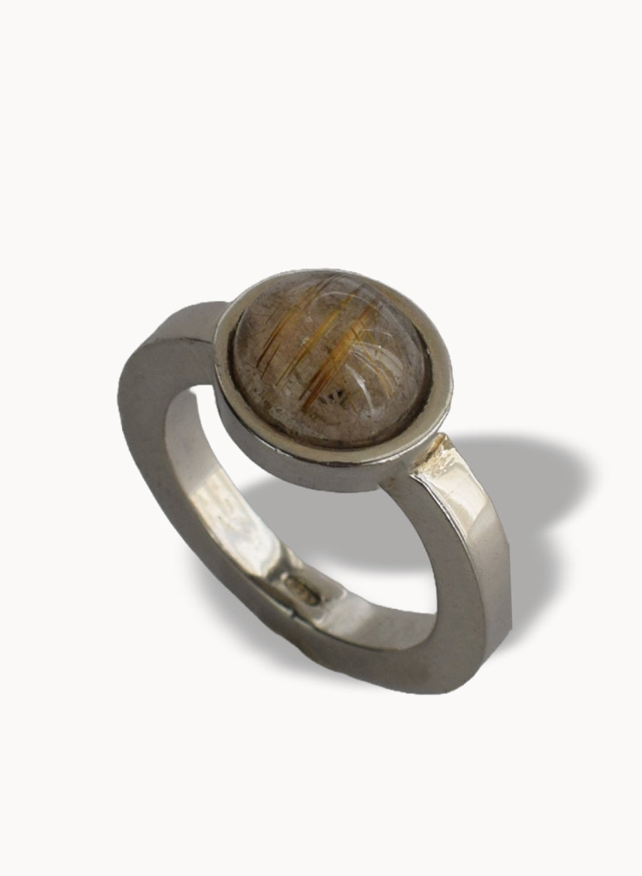 Anello Unica Quarzo Rutilato