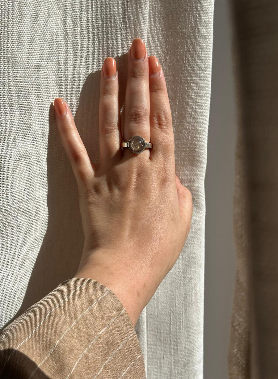 Anello Unica Quarzo Rutilato