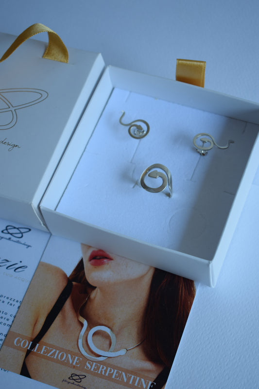 Set Anello e Orecchini Serpentine