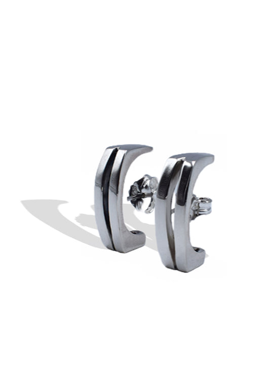 Orecchini Parallele Argento