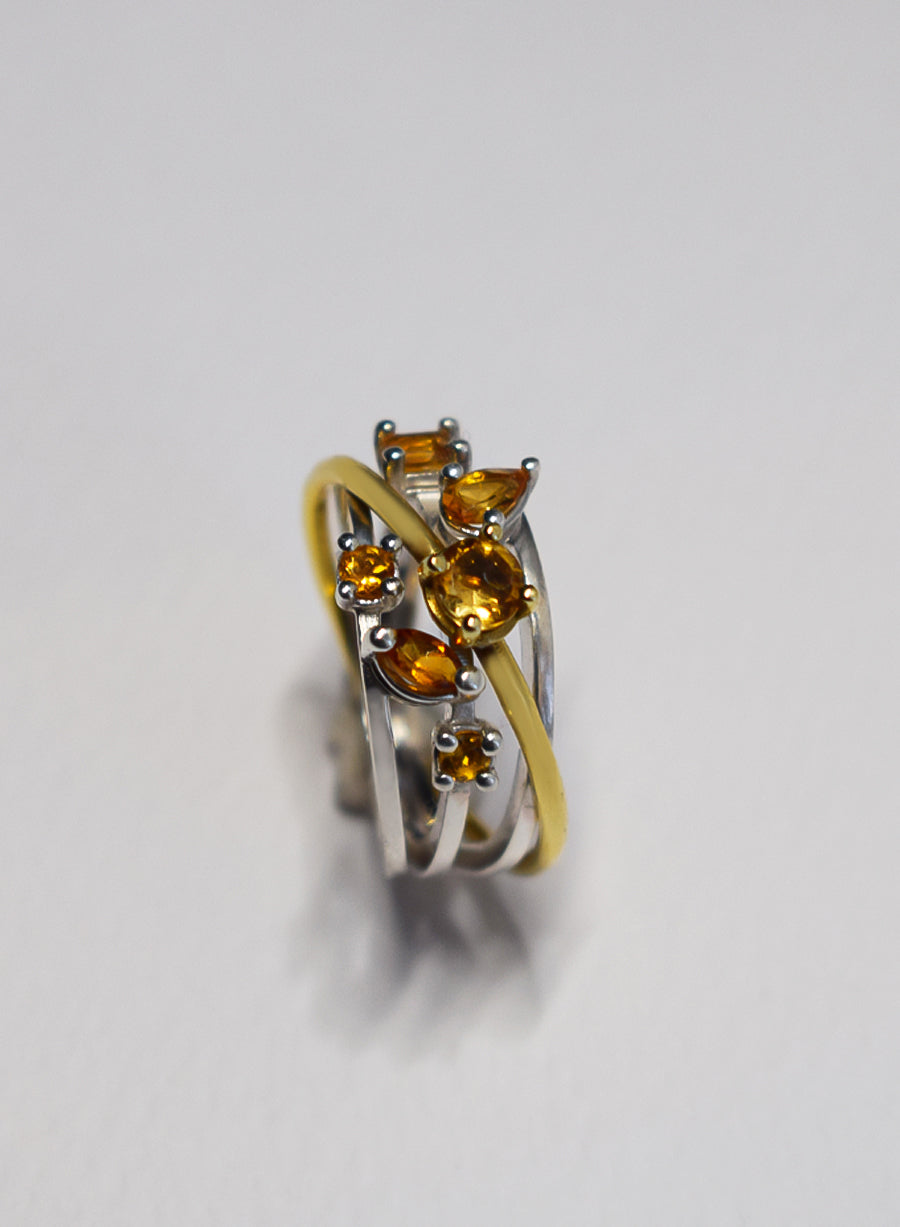 Anello Andromeda Quarzo Citrino