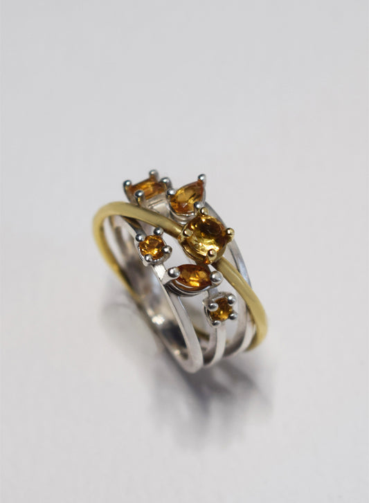 Anello Andromeda Quarzo Citrino