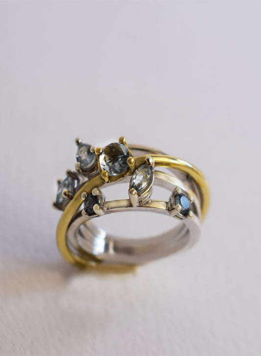 Anello Andromeda Acquamarina