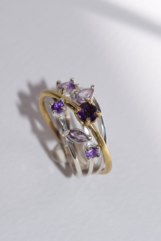 Anello Andromeda Ametista